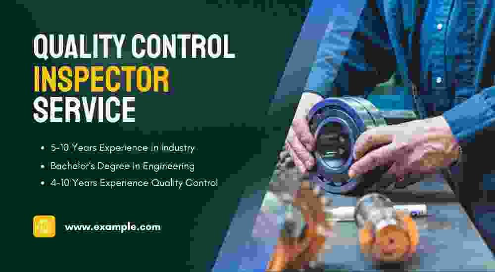 "Quality Control Inspector service career banner