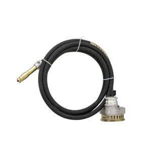Flexible shaft hose for submersible water pump with coupling fitting