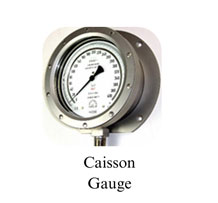 JK Subsea caisson gauge with stainless steel pressure dial