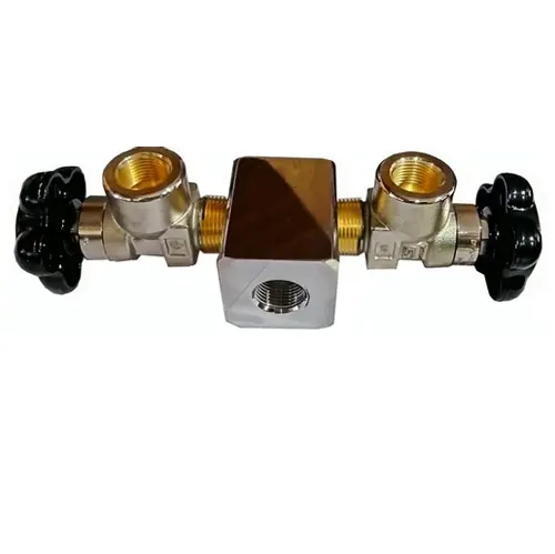 SS Double Cylinder Manifold With Tekno Valve