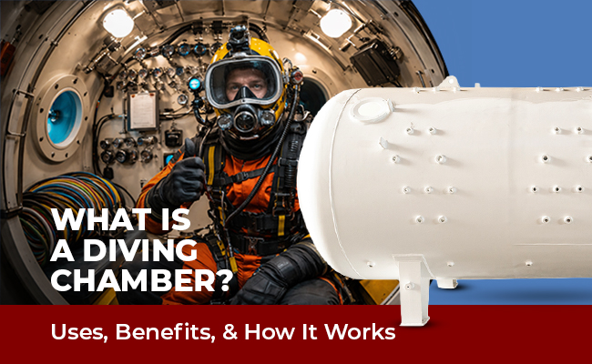 Industrial Diving Chamber with Air Decompression and Recompression Chamber for offshore diver safety.